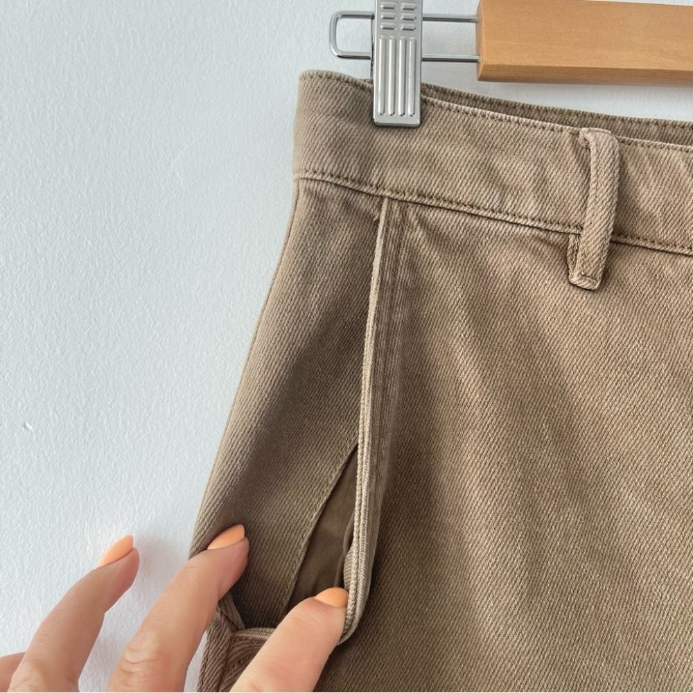 ❌SOLD❌ Wilfred Free Modern Cargo Pant High-waisted cargo pants brown size 8 - Picture 7 of 15